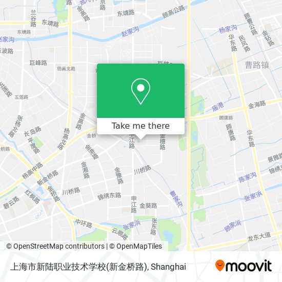 上海市新陆职业技术学校(新金桥路) map