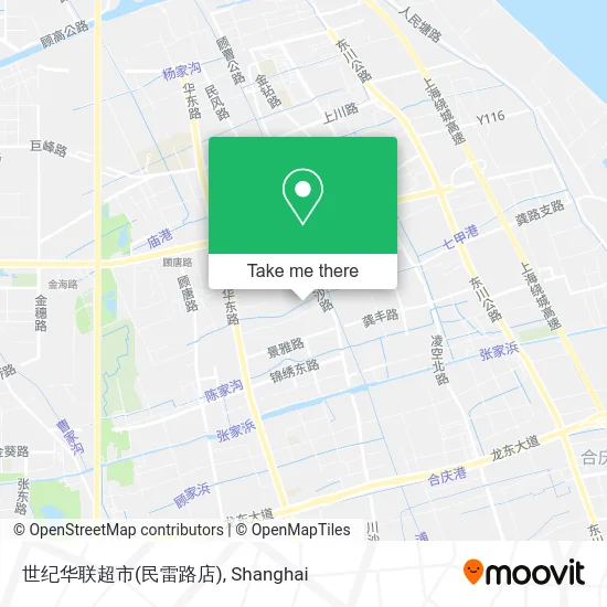 世纪华联超市(民雷路店) map