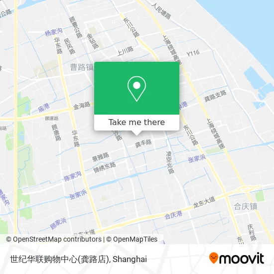 世纪华联购物中心(龚路店) map