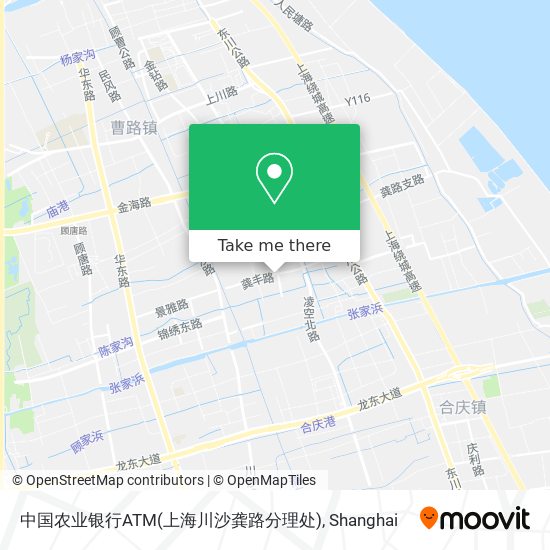 中国农业银行ATM(上海川沙龚路分理处) map