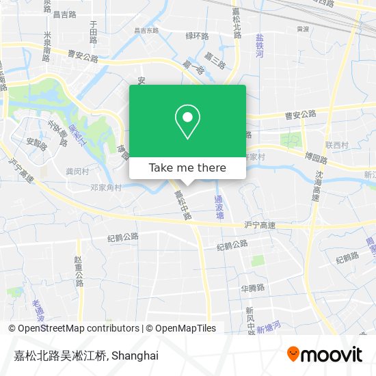 嘉松北路吴凇江桥 map