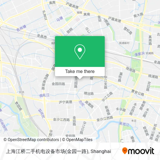 上海江桥二手机电设备市场(金园一路) map