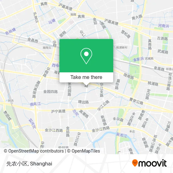 先农小区 map