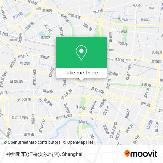 神州租车(江桥沃尔玛店) map