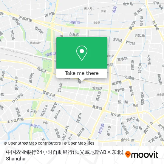 中国农业银行24小时自助银行(阳光威尼斯AB区东北) map