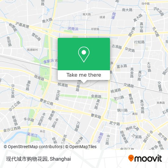现代城市购物花园 map