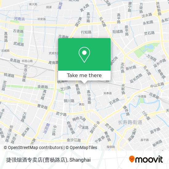 捷强烟酒专卖店(曹杨路店) map