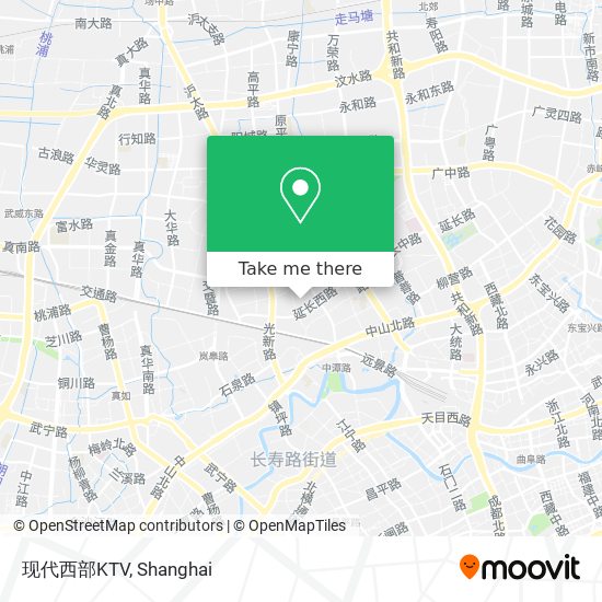 现代西部KTV map