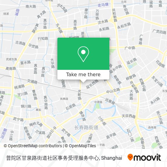 普陀区甘泉路街道社区事务受理服务中心 map