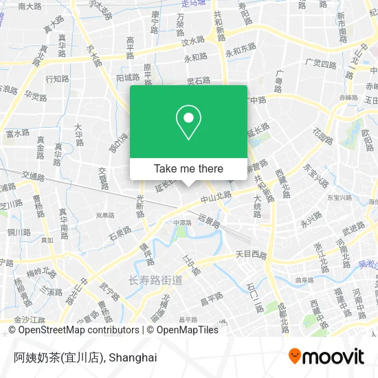 阿姨奶茶(宜川店) map