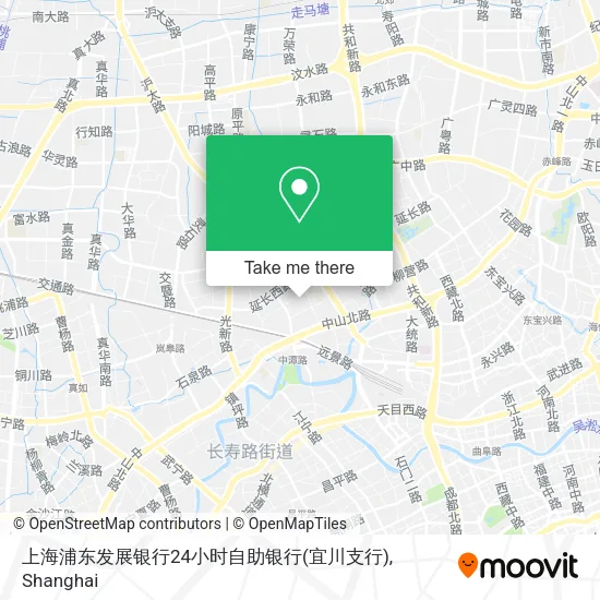 上海浦东发展银行24小时自助银行(宜川支行) map
