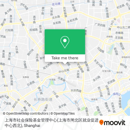 上海市社会保险基金管理中心(上海市闸北区就业促进中心西北) map