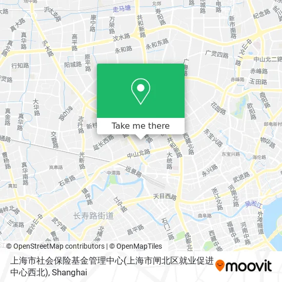 上海市社会保险基金管理中心(上海市闸北区就业促进中心西北) map