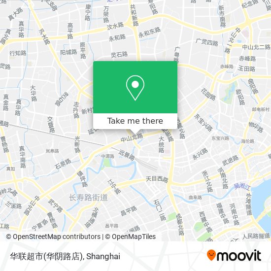 华联超市(华阴路店) map