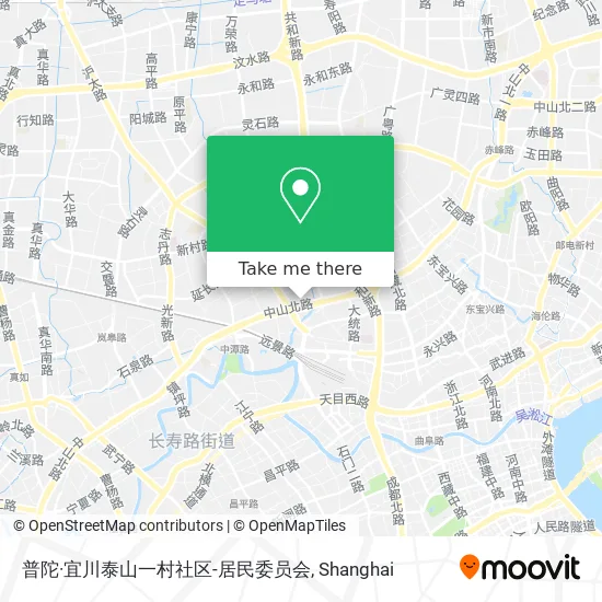 普陀·宜川泰山一村社区-居民委员会 map