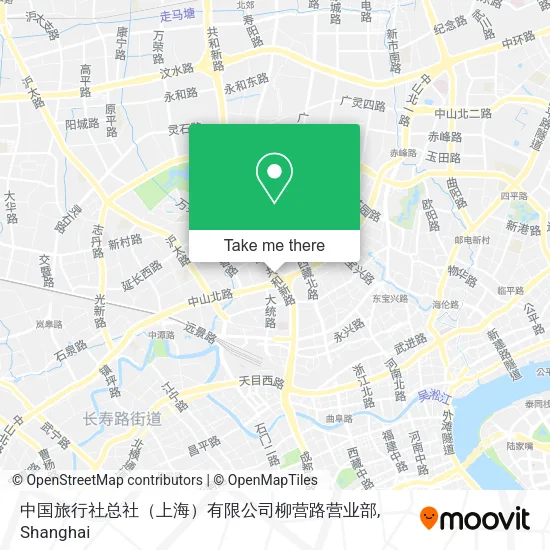 中国旅行社总社（上海）有限公司柳营路营业部 map