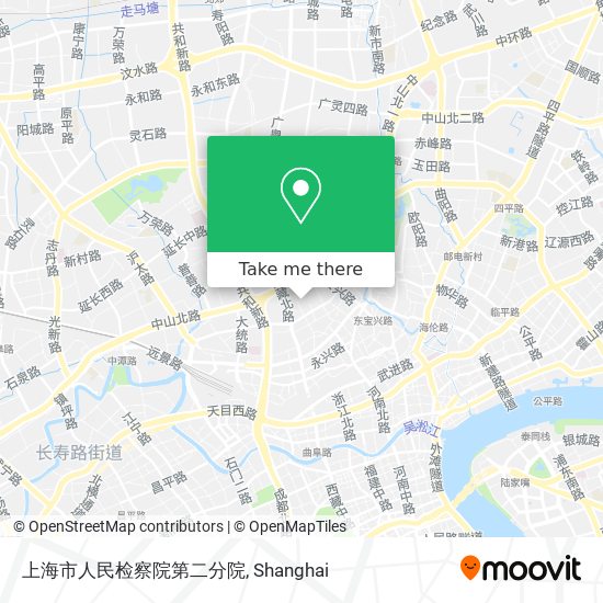 上海市人民检察院第二分院 map