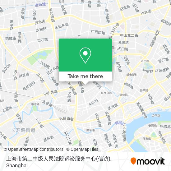 上海市第二中级人民法院诉讼服务中心(信访) map