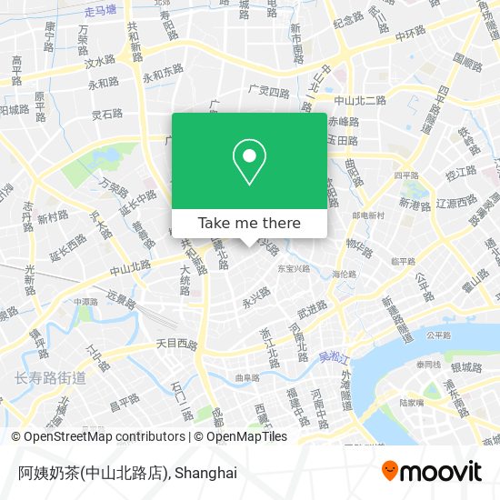 阿姨奶茶(中山北路店) map