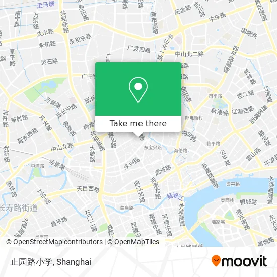 止园路小学 map