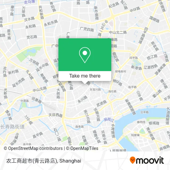 农工商超市(青云路店) map