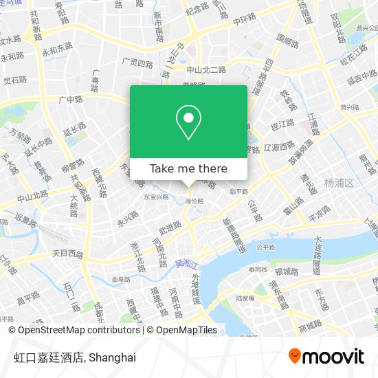 虹口嘉廷酒店 map