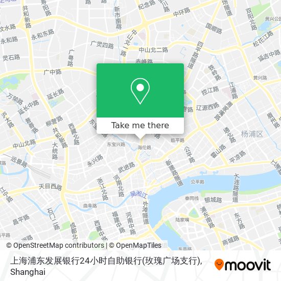 上海浦东发展银行24小时自助银行(玫瑰广场支行) map