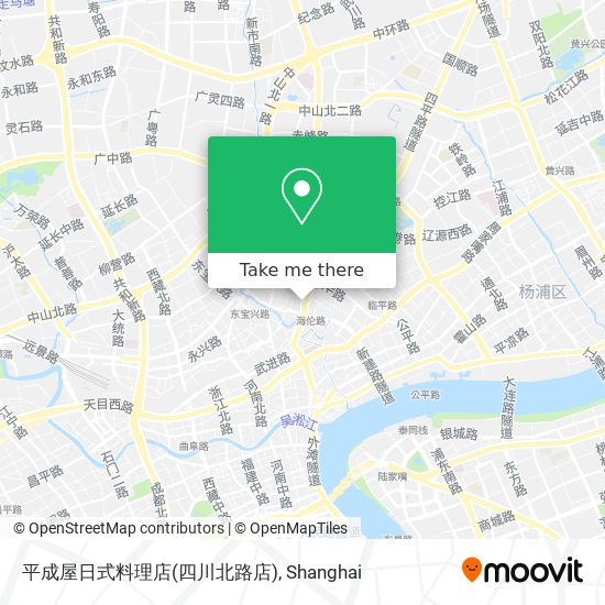 平成屋日式料理店(四川北路店) map