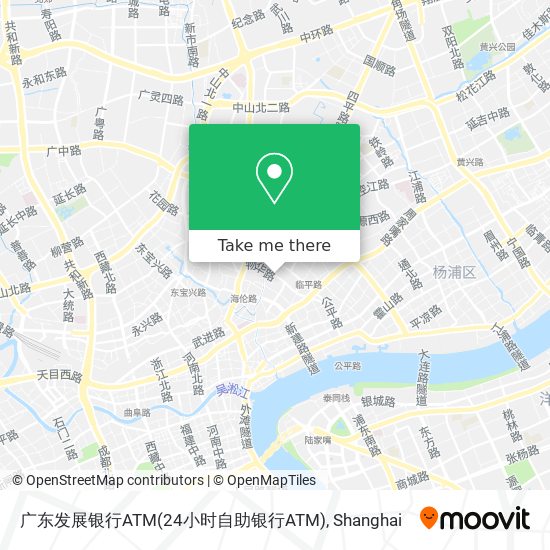 广东发展银行ATM(24小时自助银行ATM) map