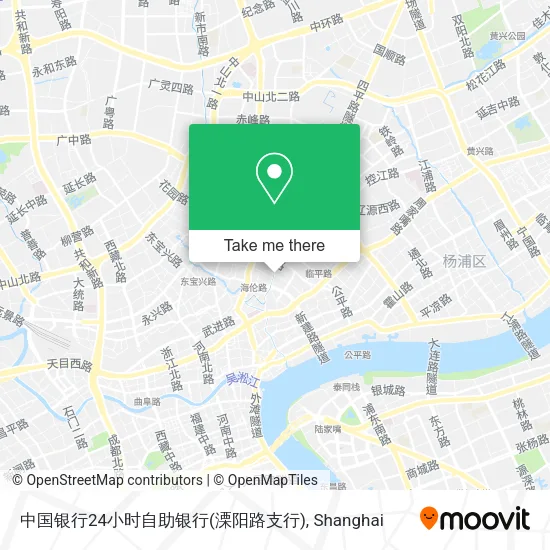 中国银行24小时自助银行(溧阳路支行) map