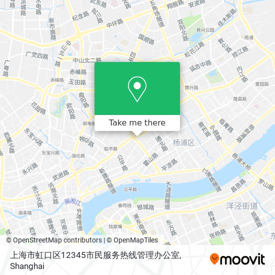上海市虹口区12345市民服务热线管理办公室 map