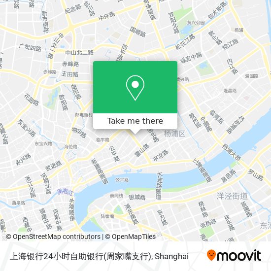 上海银行24小时自助银行(周家嘴支行) map