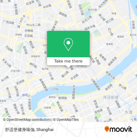 舒适堡健身瑜伽 map