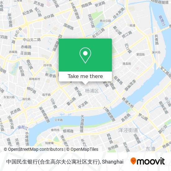 中国民生银行(合生高尔夫公寓社区支行) map
