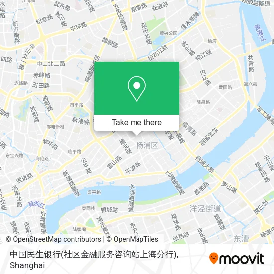 中国民生银行(社区金融服务咨询站上海分行) map