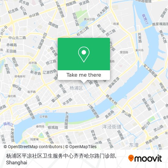 杨浦区平凉社区卫生服务中心齐齐哈尔路门诊部 map