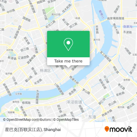 星巴克(百联滨江店) map