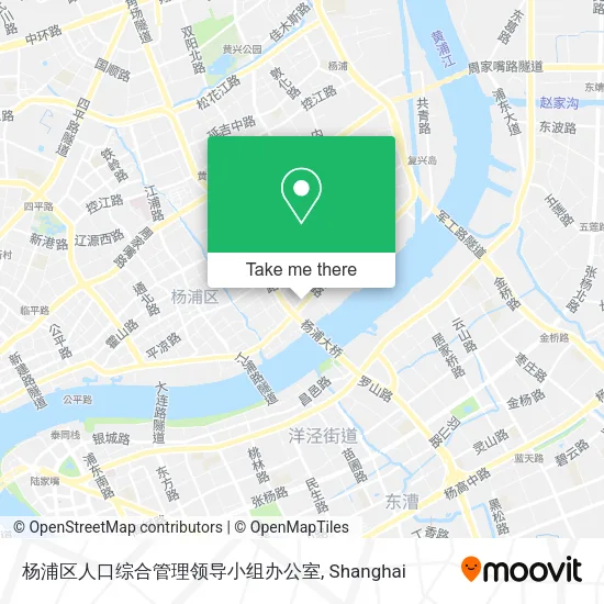 杨浦区人口综合管理领导小组办公室 map
