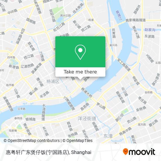 惠粤轩广东煲仔饭(宁国路店) map