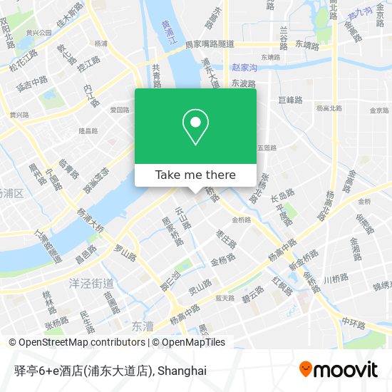 驿亭6+e酒店(浦东大道店) map