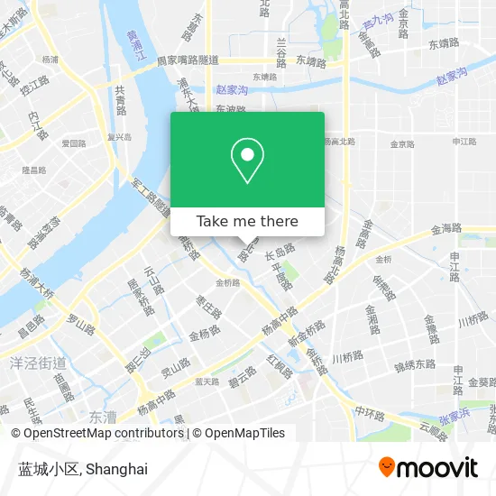 蓝城小区 map