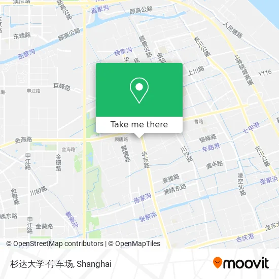 杉达大学-停车场 map