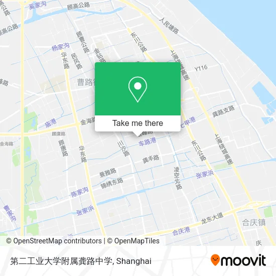 第二工业大学附属龚路中学 map
