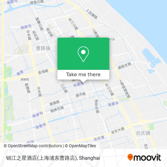 锦江之星酒店(上海浦东曹路店) map