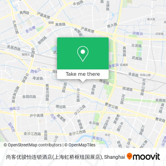 尚客优骏怡连锁酒店(上海虹桥枢纽国展店) map