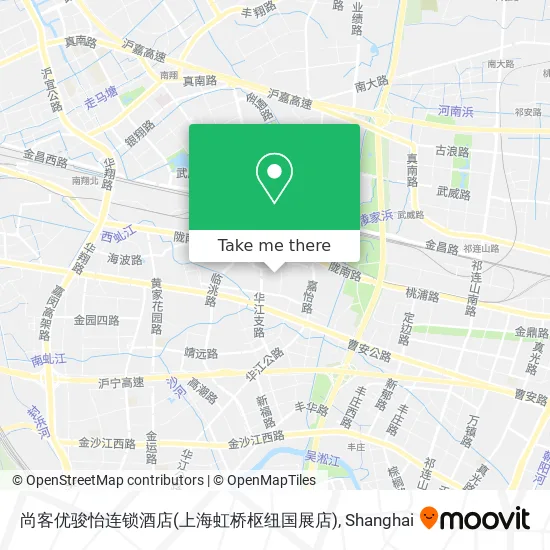 尚客优骏怡连锁酒店(上海虹桥枢纽国展店) map