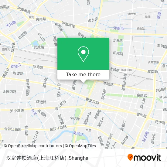 汉庭连锁酒店(上海江桥店) map