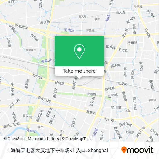 上海航天电器大厦地下停车场-出入口 map