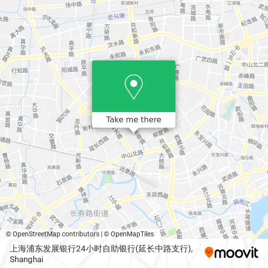 上海浦东发展银行24小时自助银行(延长中路支行) map