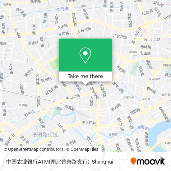 中国农业银行ATM(闸北普善路支行) map